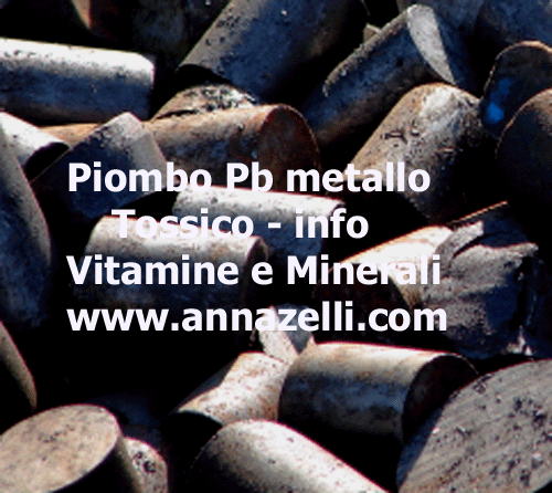 PIOMBO PB MINERALE TOSSICO, ERBORISTERIA