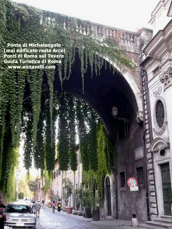 ponte di michelangelo via giulia roma (mai edificato)
