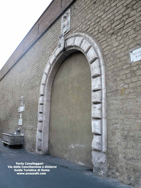 porta cavalleggeri via della conciliazione e dintorni roma