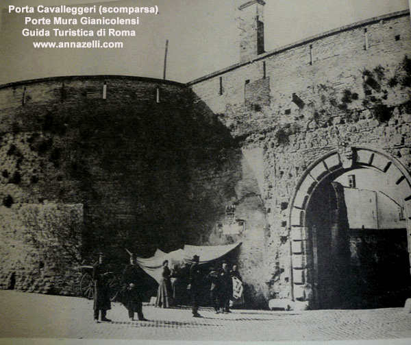 porta cavalleggeri porte mura gianicolensi roma