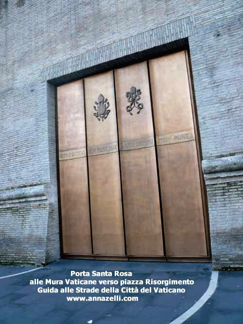 porta di santa rosa piazza risorgimento mura vaticane