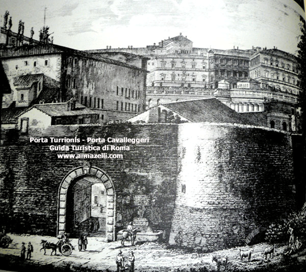 porta turrionis porte mura vaticane (roma)