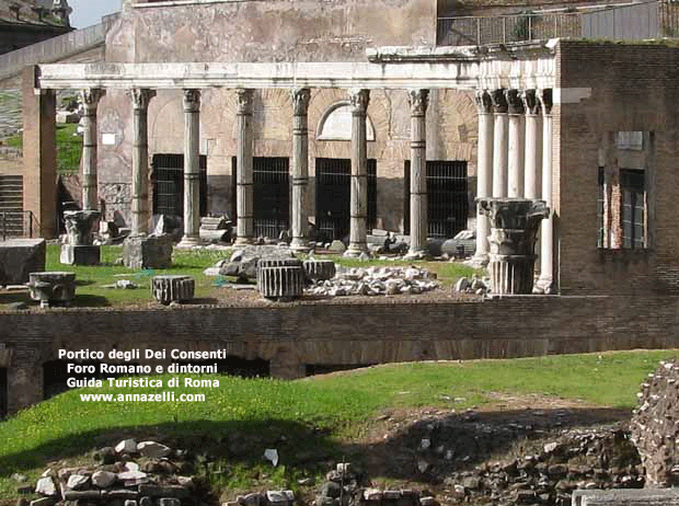 portico degli dei consenti foro romano e dintorni roma