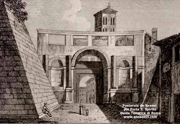 posterula de saxoni poi porta santo spirito roma