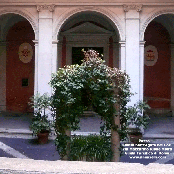 pozzo chiesa sant'agata dei goti via mazzarino roma