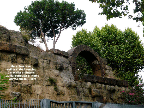 resti mura serviane viale aventino caracalla e dintorni (roma)