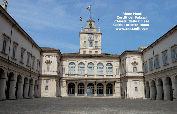 rione monti cortili dei palazzi e chiostri delle chiese e basiliche (roma)