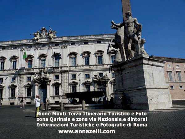 rione monti terzo itinerario zona quirinale e zona via nazionale e dintorni roma