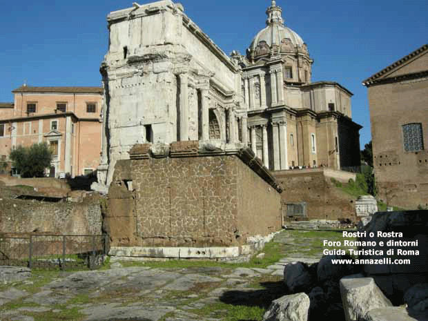 rostra o rostri foro romano e dintorni roma