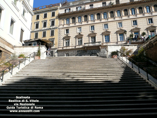 scalinata basilica di san vitale via nazionale roma