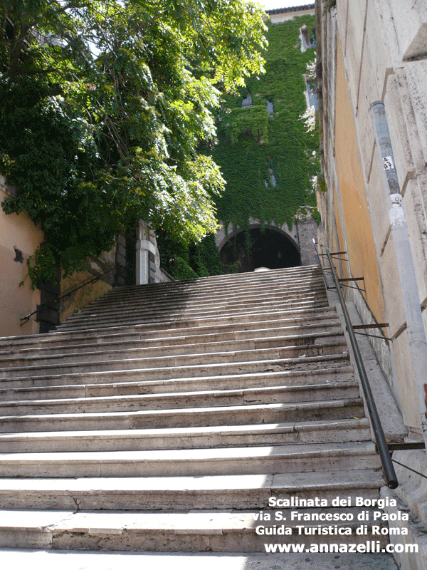 scalinata dei borgia via san francesco di paola roma