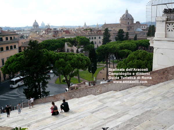 scalinata dell'aracoeli capidoglio e dintorni (roma)