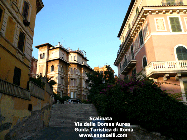 scalinata a via della domus aurea roma