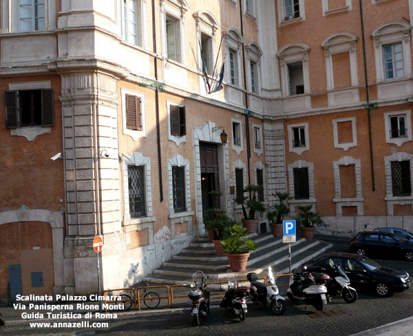 scalinata palazzo cimarra via panisperma roma