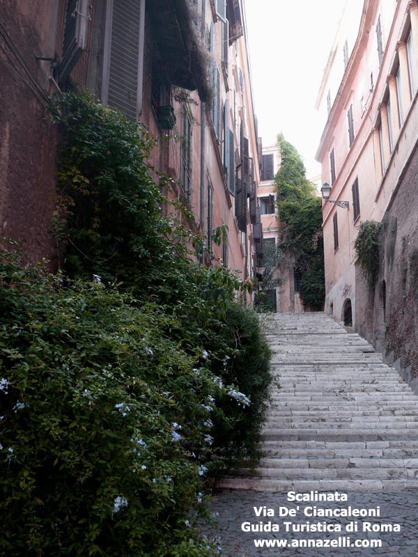 scalinata via de' ciancaleoni roma