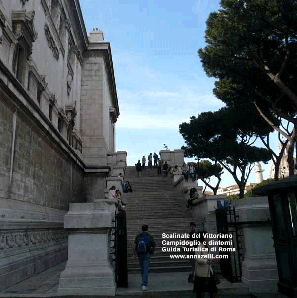 scalinate del vittoriano campidoglio e dintorni (roma)
