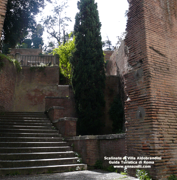 scalinate di villa aldobrandini roma