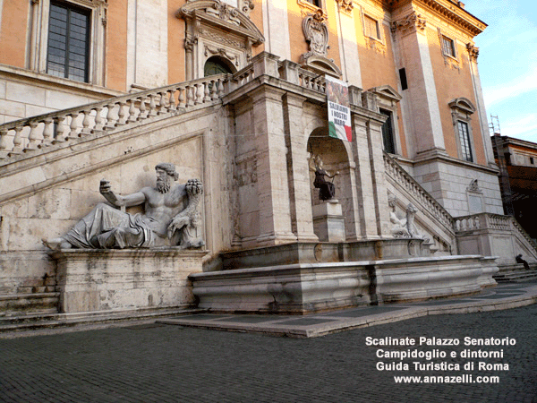 scalinata palazzo senatorio campidoglio e dintorni (roma)