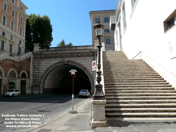 scalinate traforo umberto I via milano roma