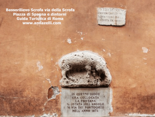 bassorilievo della scrofa via della scrofa piazza di spagna e dintorni roma