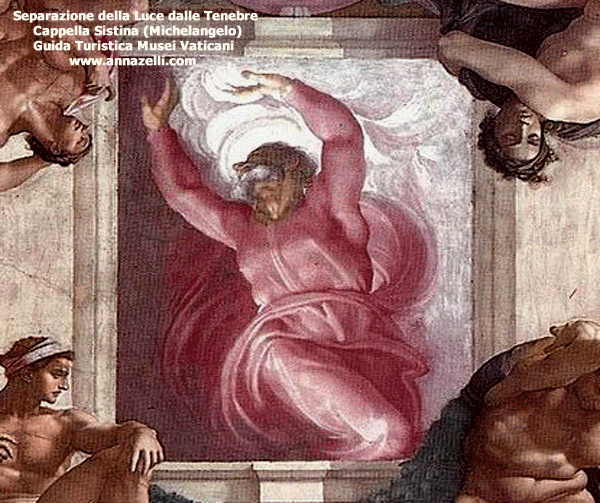 separazione della luce dalle tenebre michelangelo volta cappella sistina