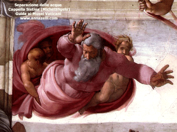 separazione delle acque michelangelo cappella sistina