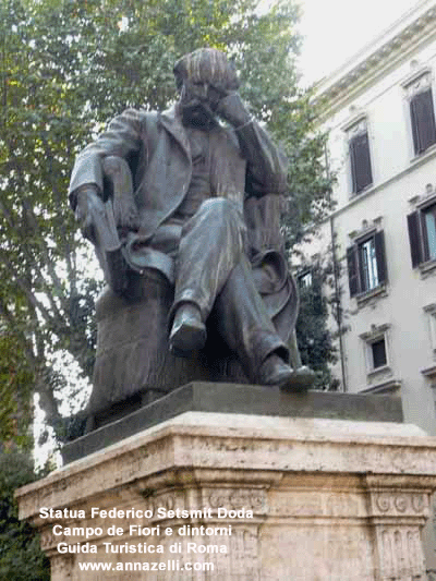 statua f. setsmit doda campo de fiori e dintorni (roma)