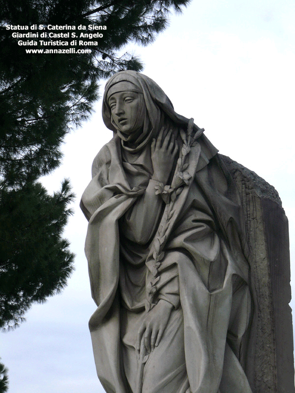 statua santa caterina da siena roma