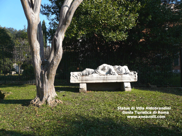 statue di villa aldobrandini roma
