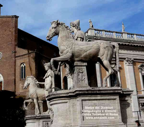 statue dei dioscuri castore e polluce campidoglio e dintorni (roma)