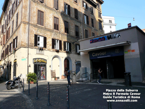 metro b roma piazza della suburra fermata cavour