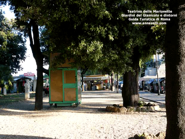 teatrino delle marionette ai giardino del gianicolo e dintorni roma