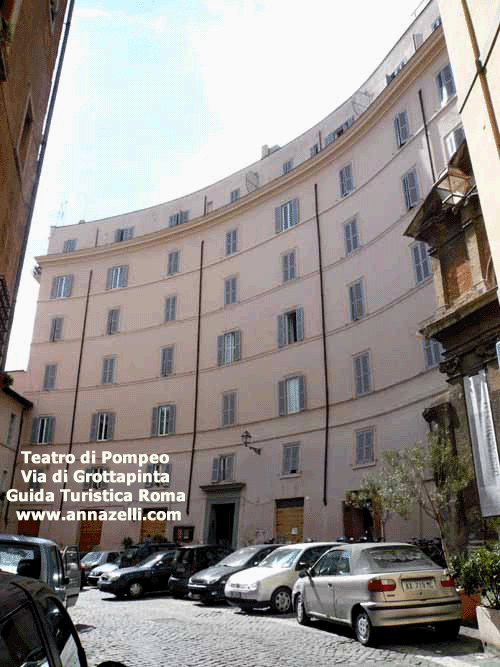 teatro di pompeo via di grottapinta roma