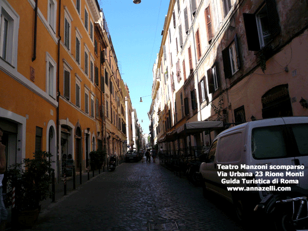 teatro manzoni, via urbana 23, scomparso, roma