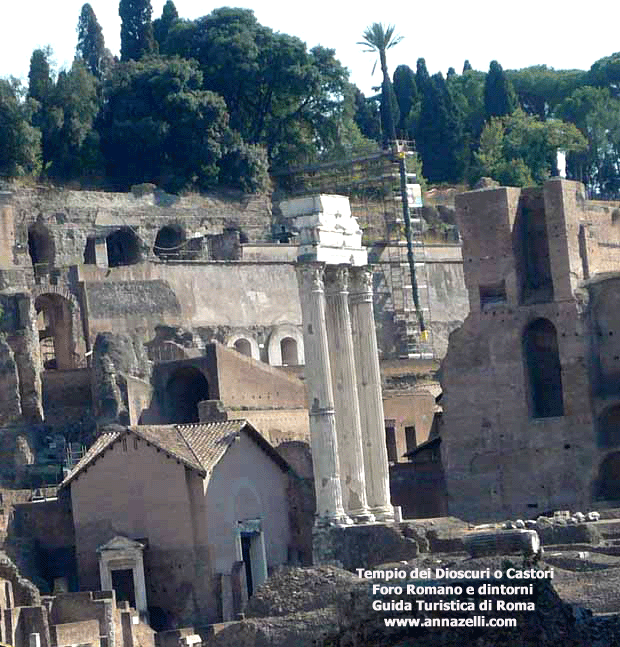 tempio dei diocuri o castori foro romano e dintorni roma
