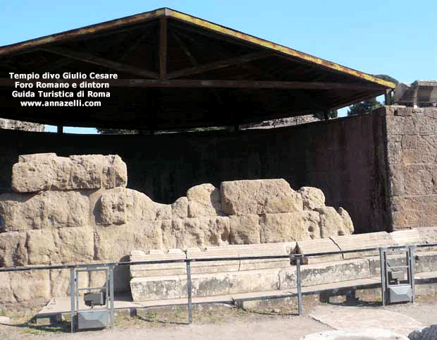 tempio del divo giulio cesare foro romano e dintorni roma