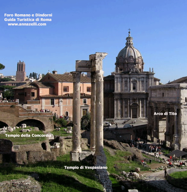tempio della concordia foro romano e dintorni roma