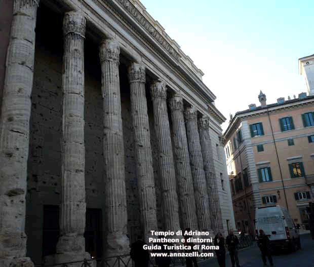 tempio di adriano piazza di pietra pantheon e dintorni roma