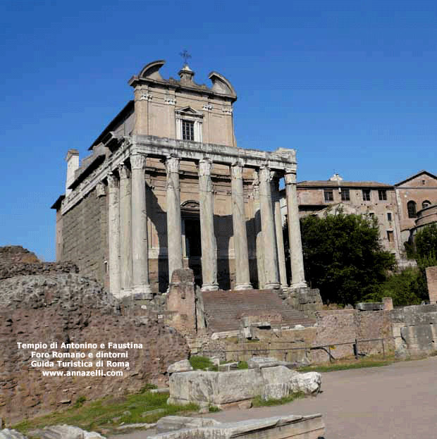 tempio di antonino e faustina foro romano e dintorni roma