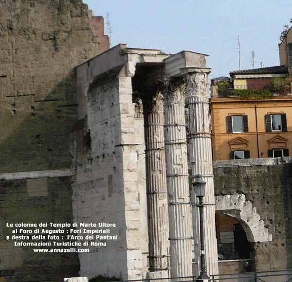 tempio di marte ultore al foro di augusto fori imperiali roma
