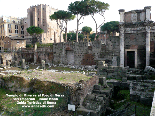 tempio di minerva al foro di nerva ai fori imperiali roma