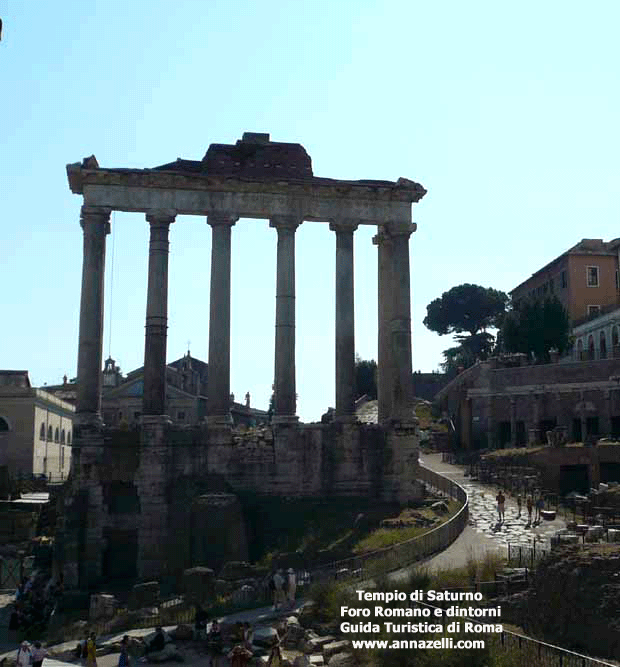 tempio di saturno foro romano e dintorni roma