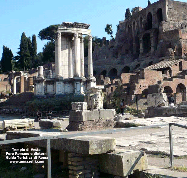 tempio di vesta foro romano e dintorni roma