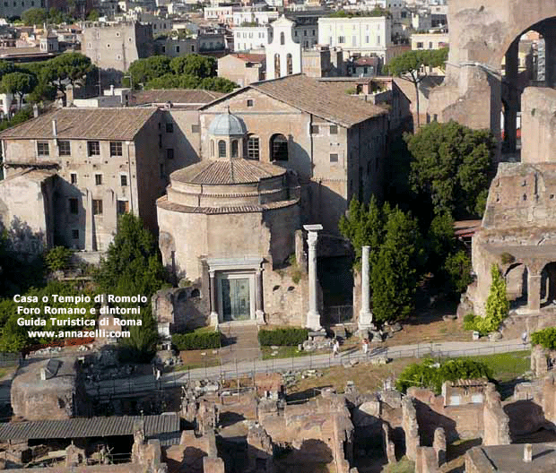 tempio o casa del divo romolo foro romano e dintorni roma