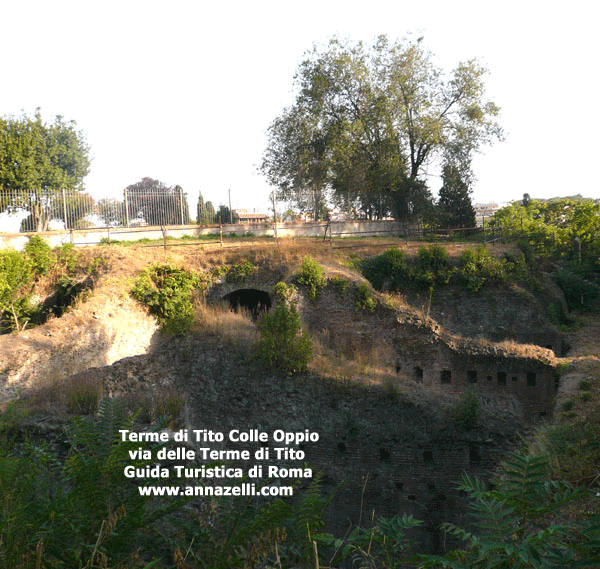 terme di tito, colle oppio, roma