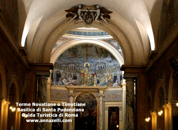 terme novatiane o terme timotiane basilica di santa pudenziana rione monti roma