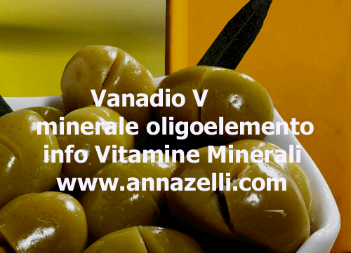 VANADIO V MINERALE TRACCIA OLIGOELEMENTO,ERBORISTERIA