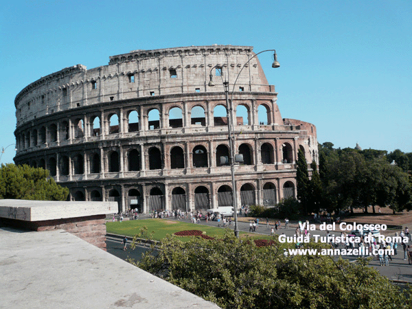 veduta del Colosseo, Roma