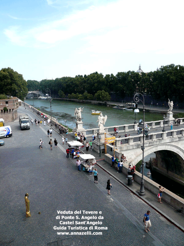 veduta del tevere a ponte sant'angelo