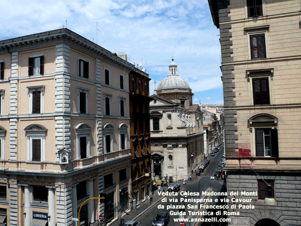 veduta della chiesa della madonna dei monti da via del fagutale roma